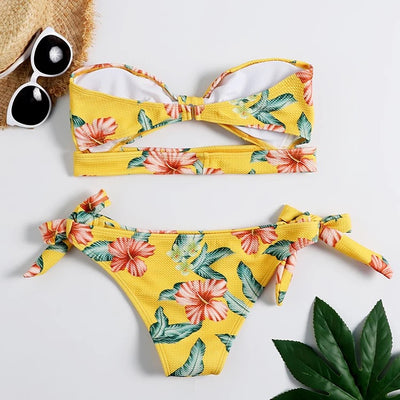 Yellow Flora Bikini