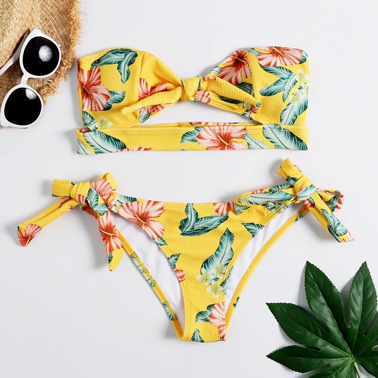 Yellow Flora Bikini